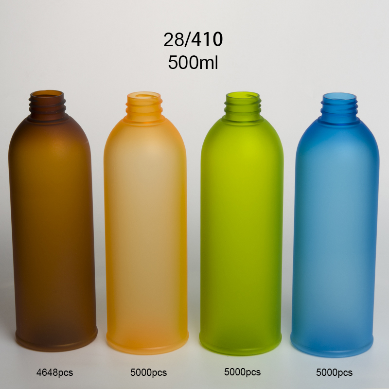 500ml Plastic PET Bottles Frosted Matte Plastic Bottles 