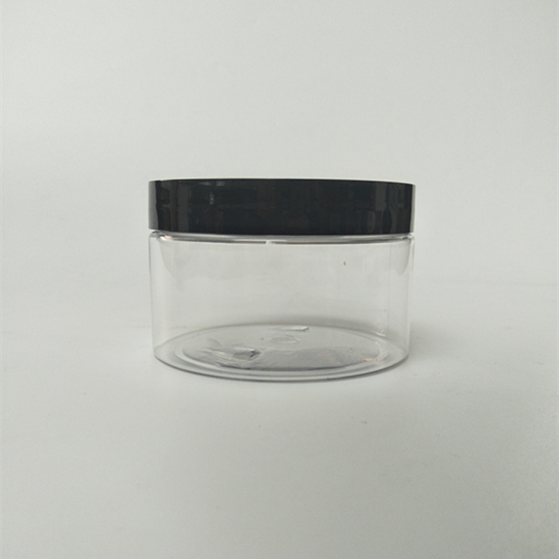 300ml 10oz Clear Plastic PET Jar with Lids Wide Mouth Plastic Jar Wholesale