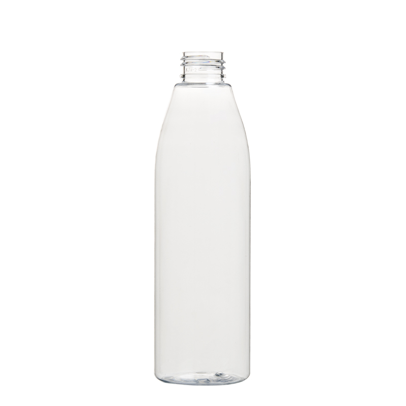 265ml 9oz Clear Plastic PET Cosmo Round Bottles Shampoo Bottles Lotion Bottles