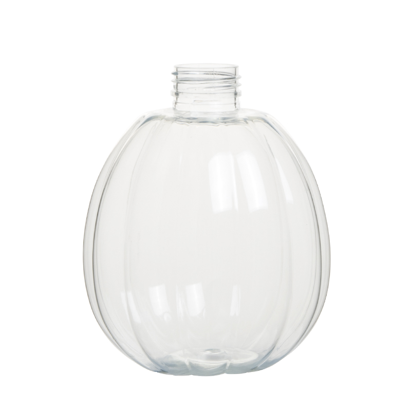 450ml 15oz Clear Plastic PET Pumpkin Shape Bottle Lotion Shampoo Conditioner Bottles
