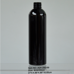  250ml άδειο κύλινδρο στρογγυλό μπουκάλι κατοικίδιων ζώων