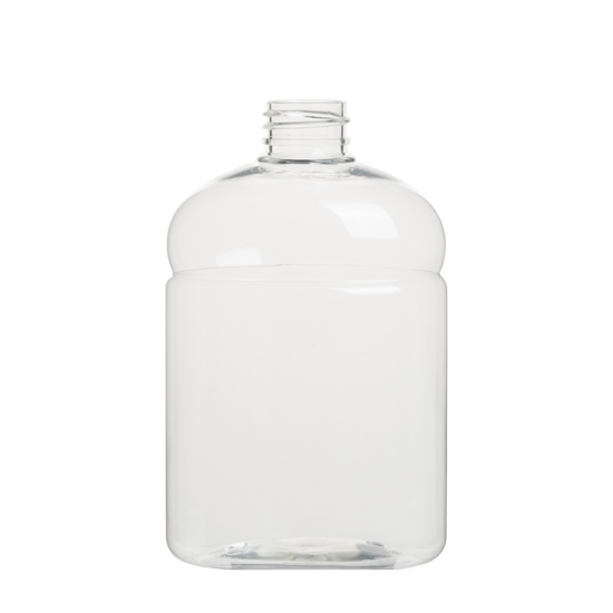 μπουκάλι με υφή με κύκλο στον ώμο 500ml καλλυντικό δοχείο καθαρό κατοικίδιο ζώο μπουκάλι