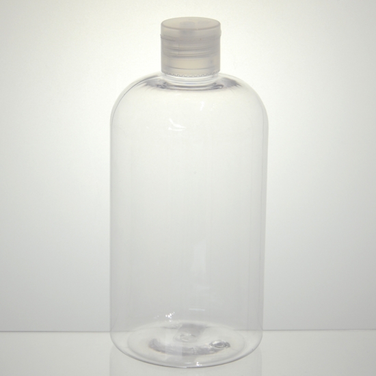 μπουκάλι boston στρογγυλό διαφανές κατοικίδιο 500ml