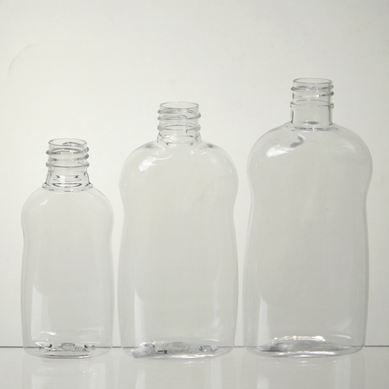 Καθαρά πλαστικά μπουκάλια για σαμπουάν