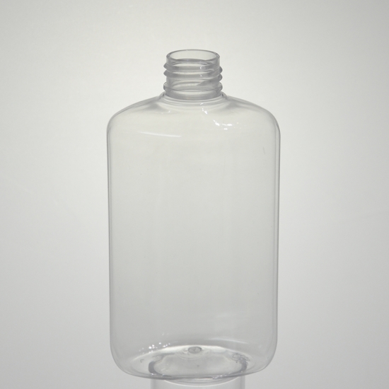 Πλαστικό κενό επίπεδο τετράγωνο μπουκάλι νερού 255 ml